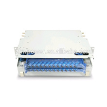 24 port odf 2U 19inch fiber optic distribution frame / fiber terminal box 24 port ODF with sc st connector